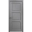 Interior Solid French Door 18 x 80 inches | Ego 5010 Painted White Oak | Single Regular Panel Frame Handle | Bathroom Bedroom Modern Doors EGO Painted Grey Oak