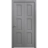 Sliding Closet Bi-fold Doors 36 x 80 inches | Ego 5010 Painted Black Oak | Sturdy Tracks Moldings Trims Hardware Set | Wood Solid Bedroom Wardrobe Doors EGO Painted Grey Oak