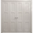 Sliding Closet Double Bi-fold Doors 72 x 80 inches | Ego 5010 Marble Oak | Sturdy Tracks Moldings Trims Hardware Set | Wood Solid Bedroom Wardrobe Doors EGO Painted White Oak