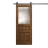 Modern Barn Door 28 x 80 inches | Ego 5011 Marble Oak | 6.6FT Rail Track Heavy Hardware Set | Solid Panel Interior Doors EGO Cognac Oak