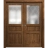 Sliding French Double Pocket Doors 36 x 80 inches | Ego 5011 Natural Oak | Kit Rail Hardware | Solid Wood Interior Bedroom Modern Doors EGO Cognac Oak