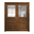 Sliding French Double Pocket Doors 56 x 80 inches | Ego 5011 Marble Oak | Kit Rail Hardware | Solid Wood Interior Bedroom Modern Doors EGO Cognac Oak