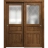 Sliding Closet Bypass Doors 36 x 80 inches | Ego 5011 Cognac Oak Veneer | Rails Hardware Set | Wood Solid Bedroom Wardrobe Doors EGO Cognac Oak