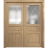 Sliding French Double Pocket Doors 36 x 80 inches | Ego 5011 Natural Oak | Kit Rail Hardware | Solid Wood Interior Bedroom Modern Doors EGO Natural Oak