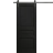 Modern Barn Door 18 x 80 inches | Ego 5012 Painted White Oak | 6.6FT Rail Track Heavy Hardware Set | Solid Panel Interior Doors EGO Painted Black Oak