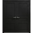 Interior Solid French Double Doors 36 x 80 inches | Ego 5012 Painted Black Oak | Wood Interior Solid Panel Frame | Closet Bedroom Modern Doors EGO Painted Black Oak