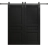 Modern Double Barn Door 60 x 80 inches | Ego 5012 Painted White Oak | 13FT Rail Track Set | Solid Panel Interior Doors EGO Painted Black Oak