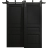 Sliding Closet Barn Bypass Doors 36 x 80 inches | Ego 5012 Painted White Oak | Modern 6.6ft Rails Hardware Set | Wood Solid Bedroom Wardrobe Doors EGO Painted Black Oak