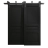Sliding Closet Barn Bypass Doors 72 x 80 inches | Ego 5012 Painted Grey Oak | Modern 6.6ft Rails Hardware Set | Wood Solid Bedroom Wardrobe Doors EGO Painted Black Oak