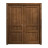 Sliding French Double Pocket Doors 56 x 80 inches | Ego 5012 Painted Grey Oak | Kit Rail Hardware | Solid Wood Interior Bedroom Modern Doors EGO Cognac Oak