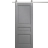 Modern Barn Door 18 x 80 inches | Ego 5012 Painted White Oak | 6.6FT Silver Rail Track Heavy Hardware Set | Solid Panel Interior Doors EGO Painted Grey Oak