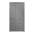 Sliding Closet Bi-fold Doors 56 x 80 inches | Ego 5012 Painted Black Oak | Sturdy Tracks Moldings Trims Hardware Set | Wood Solid Bedroom Wardrobe Doors EGO Painted Grey Oak