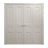 Sliding Closet Double Bi-fold Doors 96 x 80 inches | Ego 5012 Painted White Oak | Sturdy Tracks Moldings Trims Hardware Set | Wood Solid Bedroom Wardrobe Doors EGO Painted White Oak