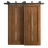Sliding Closet Barn Bypass Doors 36 x 96 inches | Ego 5014 Cognac Oak Veneer | Modern 6.6ft Rails Hardware Set | Wood Solid Bedroom Wardrobe Doors EGO Cognac Oak