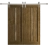 Modern Double Barn Door 60 x 96 inches | Ego 5014 Cognac Oak Veneer | 13FT Silver Rail Track Set | Solid Panel Interior Doors EGO Marble Oak
