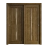 Sliding Closet Bypass Doors 48 x 80 inches | Ego 5014 Marble Oak | Rails Hardware Set | Wood Solid Bedroom Wardrobe Doors EGO Marble Oak