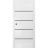 Sliding French Pocket Door with | Planum 0015 Oak and Aluminum Strips | Kit Trims Rail Hardware | Solid Wood Interior Bedroom Sturdy Doors-32" x 80" White