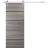 Sliding Barn Door with 6.6ft Hardware | Planum 0015 Matte Grey and Aluminum Strips | Rail Hangers Sturdy Silver Set | Modern Solid Panel Interior Doors Ginger Ash