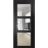 Sliding French Pocket Door with Clear Glass | Lucia 2555 Black Matte | Kit Trims Rail Hardware | Solid Wood Interior Bedroom Sturdy Doors-24" x 80" Black Matte