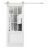 Sturdy Barn Door | Felicia 3599 White Silk with Clear Glass | Silver 6.6FT Rail Hangers Heavy Hardware Set | Solid Panel Interior Doors White