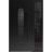 Front Exterior Aluminum Door / Ronex 0521 Black / Prehung Entry Steel Metal Modern Painted W36+12"xH80" Right-hand Inswing Black