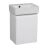Modern Wall-Mounted Bathroom MINI-Vanity with Washbasin | Comfort Gray Matte Collection | Non-Toxic Fire-Resistant MDF White High Gloss