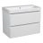 Modern Wall-Mounted Bathroom Vanity with Washbasin | Luxury Green Matte Collection | Non-Toxic Fire-Resistant MDF-36" White