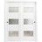 Sliding Closet Opaque Glass Bypass Doors 36 x 80 inches / Sete 6003 White Silk / Rails Hardware Set / Wood Solid Bedroom Wardrobe Doors  White