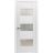 Solid French Door Opaque Glass / Sete 6003 White Silk / Single Regular Panel Frame Handle / Bathroom Bedroom Modern Doors -18" x 80" White