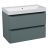 Modern Wall-Mounted Bathroom Vanity with Washbasin | Luxury Green Matte Collection | Non-Toxic Fire-Resistant MDF Green Matte