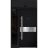 Front Exterior Prehung Steel Door / Deux 6072 Black Enamel / Sidelight and Transom Window Sidelite / Entry Metal Modern Painted W36+12" x H80+16" Right hand Inswing Black
