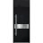 Front Exterior Prehung Steel Door / Deux 6072 Black Enamel / Transom Window Sidelite / Entry Metal Modern Painted W36" x H80+16" Right hand Inswing Black