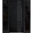 Front Exterior Prehung Steel Door / Deux 6078 Black Enamel / 2 Sidelight Exterior Windows Sidelites/ Entry Metal Modern Painted W12+36+12" x H80" Left hand Inswing Black