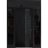 Front Exterior Prehung Steel Door / Deux 6078 Black Enamel / 2 Sidelight and Transom Window Sidelite / Entry Metal Modern Painted W12+36+12" x H80+16" Left hand Inswing Black