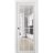 Sliding French Pocket Door with Clear Glass 12 Lites | Felicia 3355 White Silk | Kit Trims Rail Hardware | Solid Wood Interior Bedroom Sturdy Doors -18" x 80" White