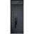 Front Exterior Prehung Steel Door / Deux 6501 Anthracite / Transom Window / Stainless Inserts Single Modern Painted-W36" x H80+16"-Right-hand Inswing Antracite