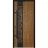 Front Exterior Prehung Steel Door / Deux 6678 Natural Oak / Entry Metal Modern Painted W36" x H80" Right hand Inswing Oak
