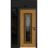 Front Exterior Prehung Steel Door / Ballucio 6044 Gray Graphite / Side and Top Exterior Window / Stainless Inserts Single Modern Painted-W36+12" x H80+16"-Left-hand Inswing Oak