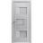 Solid French Door Frosted Glass | Sete 6933 Nordic White | Single Regular Panel Frame Trims Handle | Bathroom Bedroom Sturdy Doors -18" x 80" Nordic White