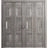 Sliding Closet Double Bi-fold Doors | Sete 6933 Nordic White with Frosted Glass | Sturdy Tracks Moldings Trims Hardware Set | Wood Solid Bedroom Wardrobe Doors  Nebraska Grey