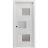 Sliding French Pocket Door with Frosted Glass | Sete 6933 Light Grey Oak | Kit Trims Rail Hardware | Solid Wood Interior Bedroom Sturdy Doors-18" x 80" White