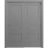 Sliding Closet Bypass Doors 36 x 80 inches / Mela 7001 Painted Grey / Rails Hardware Set / Wood Solid Bedroom Wardrobe Doors Painted Grey