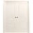 Sliding French Double Pocket Doors 36 x 80 inches / Mela 7001 Painted Grey / Kit Rail Hardware / MDF Interior Bedroom Modern Doors Painted Creamy