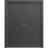 Sliding French Double Pocket Doors 36 x 80 inches / Mela 7001 Painted Grey / Kit Rail Hardware / MDF Interior Bedroom Modern Doors Painted Black