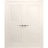 Interior Solid French Double Doors 36 x 80 inches / Mela 7001 Painted Grey / Wood Interior Solid Panel Frame / Closet Bedroom Modern Doors Painted Creamy