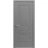 Interior Solid French Door 30" x 80" inches / Mela 7001 Painted Grey / Single Regular Panel Frame Handle / Bathroom Bedroom Modern Doors Painted Grey