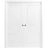 Sliding French Double Pocket Doors 36 x 80 inches / Mela 7001 Painted Grey / Kit Rail Hardware / MDF Interior Bedroom Modern Doors Painted White