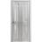 Sliding Closet Bi-fold Doors | Veregio 7288 Antracite with Frosted Glass | Sturdy Tracks Moldings Trims Hardware Set | Wood Solid Bedroom Wardrobe Doors  Light Grey Oak