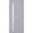 Interior Solid French Door | Veregio 7288 Light Grey Oak with Frosted Glass | Single Regular Panel Frame Trims Handle | Bathroom Bedroom Sturdy Doors  Matte Grey