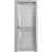 Sliding French Pocket Door | Veregio 7288 Matte Grey with Frosted Glass | Kit Trims Rail Hardware | Solid Wood Interior Bedroom Sturdy Doors Light Grey Oak